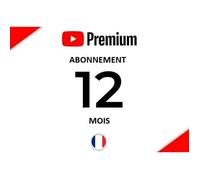 Abonnement YouTube Premium Individuel - 12 Mois - Sans Publicités - Accès Instantané