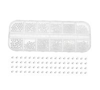 ABOOFAN 1 boîte Boîte Compartiments Perles Métalliques pour Nail Art DIY Manucure Accessoires Décoratifs Ongles et Bijoux Mode Multi-usage pour Téléphone et Carnet