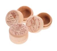 ABOOFAN 1 Coffret boîte de conservation des dents de lait brosse à dents électrique jouets boite souvenir bébé boite à souvenir bébé cas de dent de bébé porte-dents souvenir bébé en bois