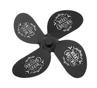 ABOOFAN 1 ensemble Accessoires de Ventilateur à Chaleur Lames de Ventilateur Aluminium pour Poêle à Granulés Remplacement Silencieux et Améliore Efficacité Chauffage à