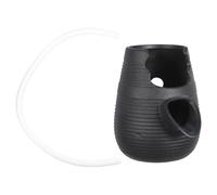 ABOOFAN 1 Ensemble Fontaine Eau Céramique pour Aquarium et Jardin Pot de Cascade Décoratif pour Étang à Poissons Système de Circulation Intégré Design Compact et pour Décor Extérieur et