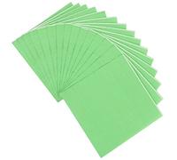 ABOOFAN 1 Ensemble Serviette Verte En Papier Froissé Bounty Duster Serviettes En Toile De Jute Tissu Plantes Non Blanchies Affiches Banderoles Fausses Assiettes De Fête Gobelets 3 paquets