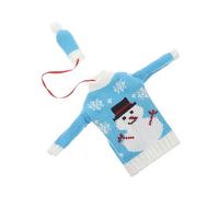 ABOOFAN 1 Jeu Christmas Decoration Table Noel Decoration Table de Noel Decoration de Noel Table décorations vin de noël Jolis Manchons de Bouteille Chapeau de Bouteille Chiffon