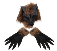 ABOOFAN 1 Jeu Masque De Gantelet De Loup De Loup Masque D'habillage De -garou Griffes De Costume De Hommes Adulte Patte Enfant Vinyle Se Réconcilier
