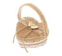 ABOOFAN 1 Pc Boîte De Bague Support De Bague De Collier Fille Anneaux Porte-alliances Mini Conteneurs Anneau Mini Panier Étui De Voyage à Bijoux Mini Paniers Corbeille Fleuriste Manquer