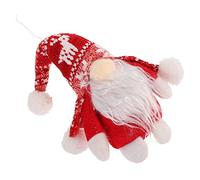 ABOOFAN 1 Pc Poupée GNOME Vive Décorations De Noël Gnomes Décorations De Nouveauté Nourriture De Poupée Ornements Nains De Noël De La Saint Valentin Coton PP Rouge