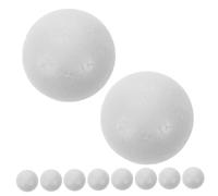 ABOOFAN 10 Morceaux Boules De Mousse De Noël Balles en Mousse Fournitures D'artisanat DIY De Noël Matériel Moitié De Boules De Décor De Noël Sphérique Bouquet Blanche