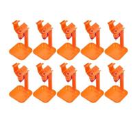 ABOOFAN 10 Pièces Abreuvoir pour Volailles Rouge en Abs et Acier Inoxydable, Buveuse de Tétons Détachable et Facile à Nettoyer, Distributeur d'eau pour Canards et Poulets