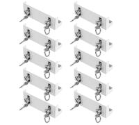 ABOOFAN 10 Pièces Boîte de Rideau pour Installation Facile Silencieuse Aluminium Double Rail avec Accessoires Intégrés
