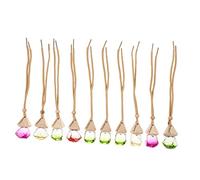 ABOOFAN 10 pièces Bouteilles de Parfum pour Voiture Diffuseurs Suspendus Verre Accessoire Décoratif pour Intérieur de Élimination des Odeurs et Purification de Air