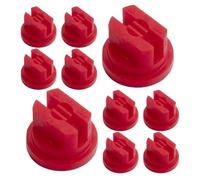 ABOOFAN 10 Pièces Buse de Pulvérisation Rouge Atomisation Stable et Embout Réglable pour Serrage en Plastique pour Irrigation Agricole et Nettoyage des Cultures