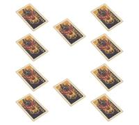 ABOOFAN 10 Pièces Carte Métallique Bénédiction du Dieu Richesse, | Alliage D’aluminium, Gravure Détaillée, Style Chinois Traditionnel, pour Maison et Affaires, Célébrations Festives