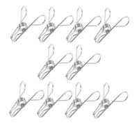 ABOOFAN 10 Pièces Clips Photo Acier Inoxydable pour Cyanotype Accessoires DIY Réglables pour Projets Manuels Organisation de Bureau