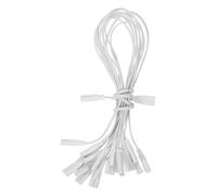 ABOOFAN 10 Pièces Ligne de connexion lampe rallonge de lumière cordon de connecteur de lumière cordon d'alimentation à double Plastique blanche