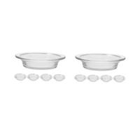 ABOOFAN 10 Pièces Plat d'aromathérapie en Verre Plat de réchauffeur de Verre de Remplacement Chauffe-Cire