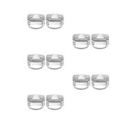 ABOOFAN 10 Pièces Poignée Pliable de Boîte à Outils, Tiroir | Design Moderne Simple, Surface Polie Lisse, Rangement à Plat, pour Coffres et Porte D’armoire