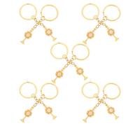 ABOOFAN 10 Pièces Porte-clés Coupe Saint Graal Doré Élégant pour Fête de Baptême avec Décoration Festive Métal Robuste et Design Raffiné