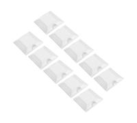 ABOOFAN 10 Pièces Reflective Road Studs For Driveways Sidewalks Crosswalks Plastic Pavement Markers With High Night Visibility And Impact Resistance For Enhanced Safety