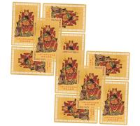 ABOOFAN 10 Pièces Taisui Amulet Cards Year of The Snake Wealth Protection Portable Feng Shui Luck Decor Chinese Traditional Style