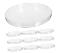 ABOOFAN 10 Pièces Transparent Plastic Petri Dishes With Lid Large Volume Cell Culture Plates For Lab Tissue And Agar Experiments