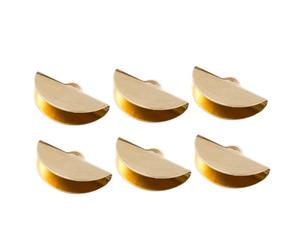 ABOOFAN 100 pièces Clips Demi-lune Dorés pour Bijoux Attaches de Sac Cuivre Résistant Fermoirs Éventail pour Décoration et Couture Accessoires de Pochettes et Sacs