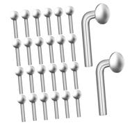 ABOOFAN 100 pièces Goupilles Sécurité Rayonnage Galvanisé Broches Lourdes pour Support et Renforcement Résistantes Rouille pour Projets DIY et Entrepôts