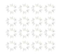 ABOOFAN 100 pièces Lot de Pinces Cheveux Transparentes Forme Aile Mini Griffes Légères et Portables pour Femmes et Filles Design Irisé Sirène pour Coiffures Tendances Quotidien et Fête