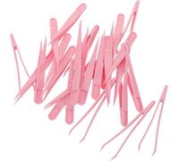 ABOOFAN 100 Pièces Mini Bead Tweezers For Lightweight Plastic Craft Forceps With Anti-slip Tip For DIY Jewelry Making Sensory Play And Preschool Fine Motor Skills Development