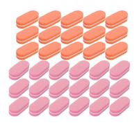 ABOOFAN 100 Pièces Mini Nail Buffers Double-sided Sponge File Blocks For Manicure And Pedicure Salon Portable Orange And Nail Files