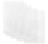 ABOOFAN 100 pièces Pochettes PVC Transparentes Adhésives pour Cartes et Étiquettes Protection et Organisation Pratique pour Bureau École Entrepôt
