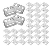 ABOOFAN 100pcs Taquets Suspendre en Acier Inoxydable Épais, Pince Intégrée pour Panneau Mural Stable et Pratique, pour Fixation Murale Solide