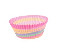 ABOOFAN 100pièces Caissettes à Cupcakes Papier Résistant à Huile Couleurs Arc-ciel Emballages à Dessert Support à Gâteau
