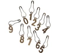 ABOOFAN 10pcs Marqueurs de Mailles Métal Légers et Faciles à Ranger pour Crochet, Accessoires Crochet en Métal, pour Tricot et DIY