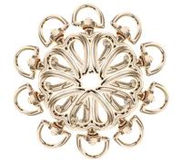 ABOOFAN 10pcs Mousquetons à Verrouillage en Alliage de Zinc Couleur Or Forme Cœur, Boucle à Ressort Facile à Utiliser et Pratique pour Bricolage et Paquet Quotidiens
