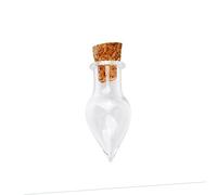 ABOOFAN 10Pièces Mini Bouteille Verre Transparente Bouchon Liège Lot de Bouteilles pour Souhaits Et Décorations Accessoire DIY