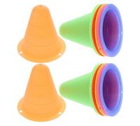 ABOOFAN 12 Cônes D'entraînement en PE pour Sports, 12pcs Mini Cônes Empilables Faciles à Installer, pour Football, Entraînement D'agilité et Activités Sportives