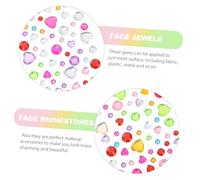 ABOOFAN 12 feuilles Autocollants Brillants Visage et Yeux Décorations Maquillage DIY Accessoires pour Carnaval et Fêtes Petite pour Art Corporel et Ongles