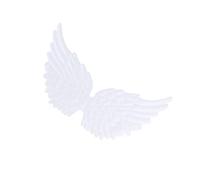 ABOOFAN 12 Pièces Aile De Bricolage Petites Ailes Dange pour Lartisanat Bricolage Mini- Décor d Ange d Ange De Décoration De Vêtements à De Bébé Blanche