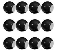 ABOOFAN 12 Pièces Bouton de Commode Rond Noir en Pp, Design Clown | Poignée Multi Usage, Installation Facile, Accessoire de Rangement, pour Tiroirs, Armoires, Portes, Style Unique