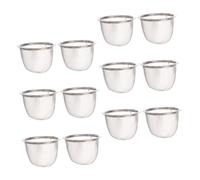 ABOOFAN 12 pièces Filtre à Théière Acier Inoxydable Passoire Fine Amovible pour Thé Tamis Compatible Toutes Thés Maille Ultra Fine pour Infusion Maison