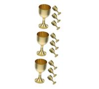 ABOOFAN 12 Pièces Gobelet décoratif en laiton gobelet en or coupe vintage petite coupe proposer des accessoires petite tasse en métal Doré
