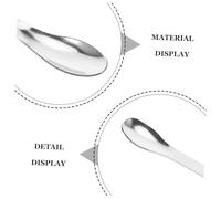 ABOOFAN 12 Pièces Lab Spatula Double Ended Stainless Steel Mixing Spoons Reusable Tools For Laboratory Kitchen Classroom Craft Use