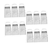 ABOOFAN 12 Pièces Mini Râpe à Fromage Acier Inoxydable avec Poignée Râpe Multifonction Compacte pour Cuisine Légumes Gingembre Fromage Portable