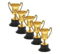 ABOOFAN 12 Pièces Mini Trophées Plastique Léger pour Garçon Fille Petites Coupes de Récompense Multiples pour Fêtes Compétitions Scolaires et Activités Sportives