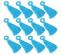 ABOOFAN 12 pièces Pendentifs DIY Gland Bleu pour Création Bijoux Accessoires Mode pour Coque de Téléphone Breloques Mobiles et Vêtements Décorations Légères et Durables