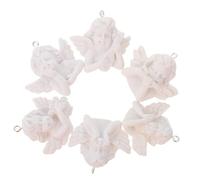 ABOOFAN 12 pièces Pendentifs Porte-clés Ange Résine Baroque Miniatures DIY Décorations Artisanales Accessoires pour Papeterie