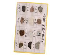 ABOOFAN 12 pièces Spécimens de Roches Minérales pour Enseignement Kit Compact et Portable pour Cours de Géologie Échantillons Variés et Textures Visibles
