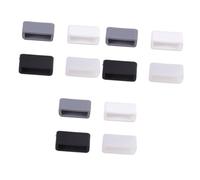 ABOOFAN 12pièces Anneau De Retenue Silicone Pour Montre Accessoires De Bracelet Boucle Activité Bezel Blanc Noir Transparent