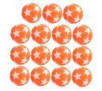 ABOOFAN 15 pièces Balles de Babyfoot Miniatures Orange et Blanc Accessoires pour Football de Table Durables et Adaptées Aux Adultes Jeu de Remplacement pour Loisirs Intérieur