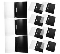 ABOOFAN 15 pièces Organisateur de Bureau Chemises de Classement pour Documents et Partitions Dossiers Polyvalents pour École et Travail Rangement Compact et Portable Noir